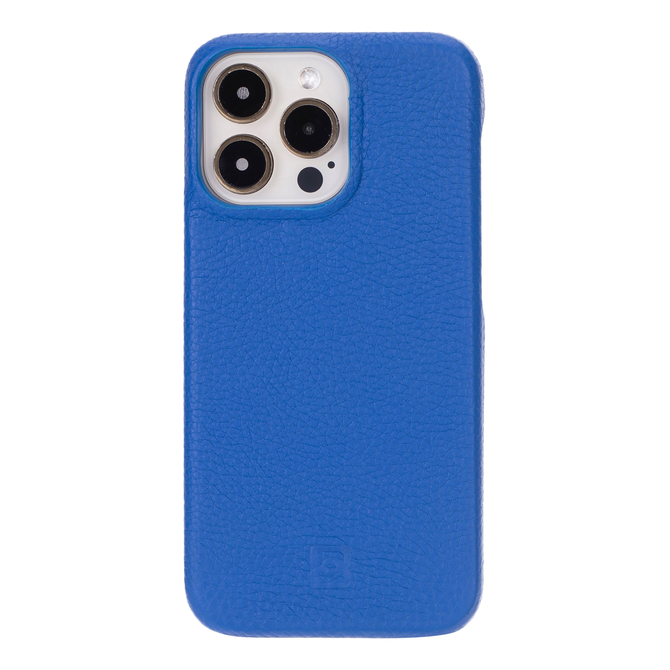 Coque arrière entièrement en cuir véritable à clipser pour iPhone 15 Pro (6,1") F360