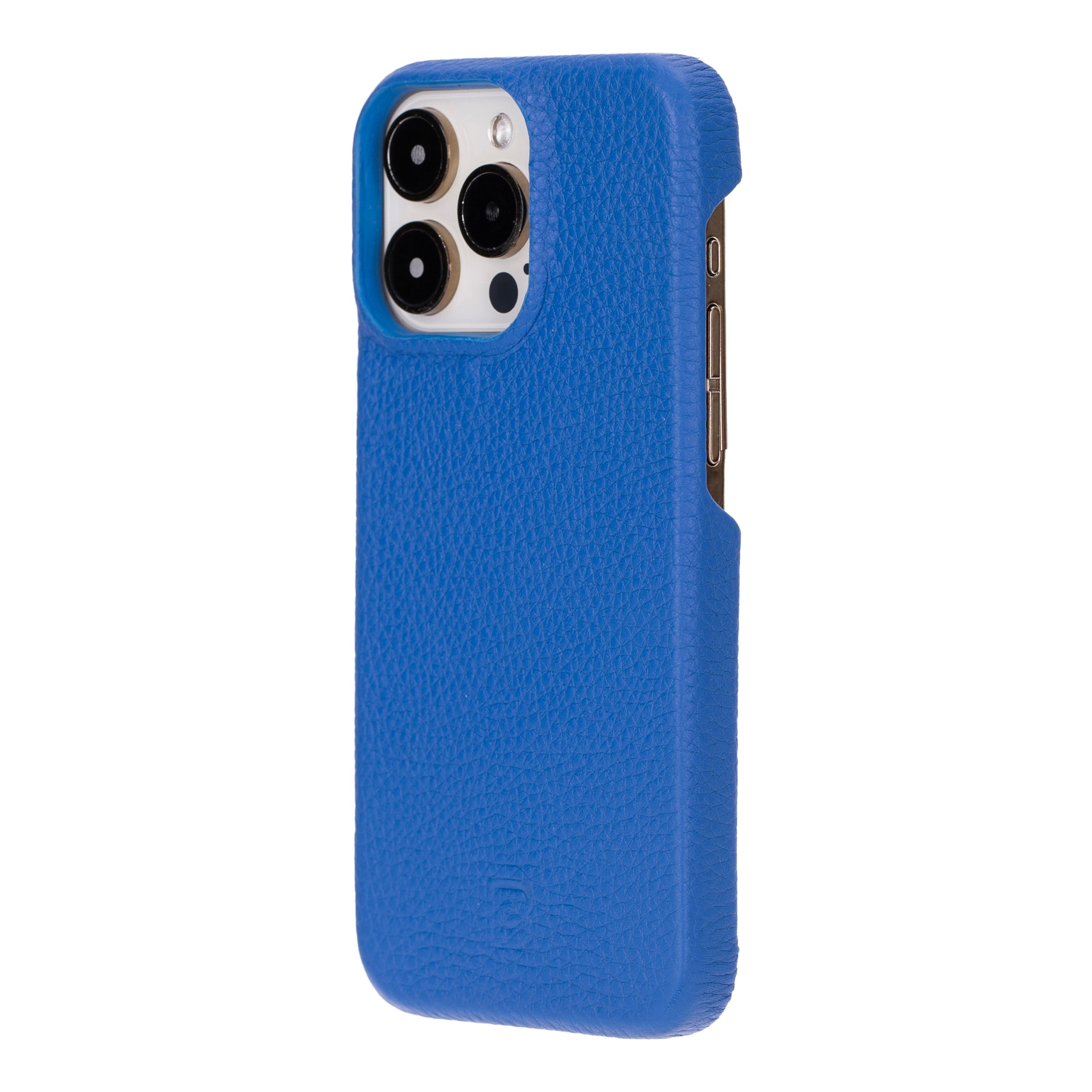 Coque arrière entièrement en cuir véritable à clipser pour iPhone 15 Pro (6,1") F360