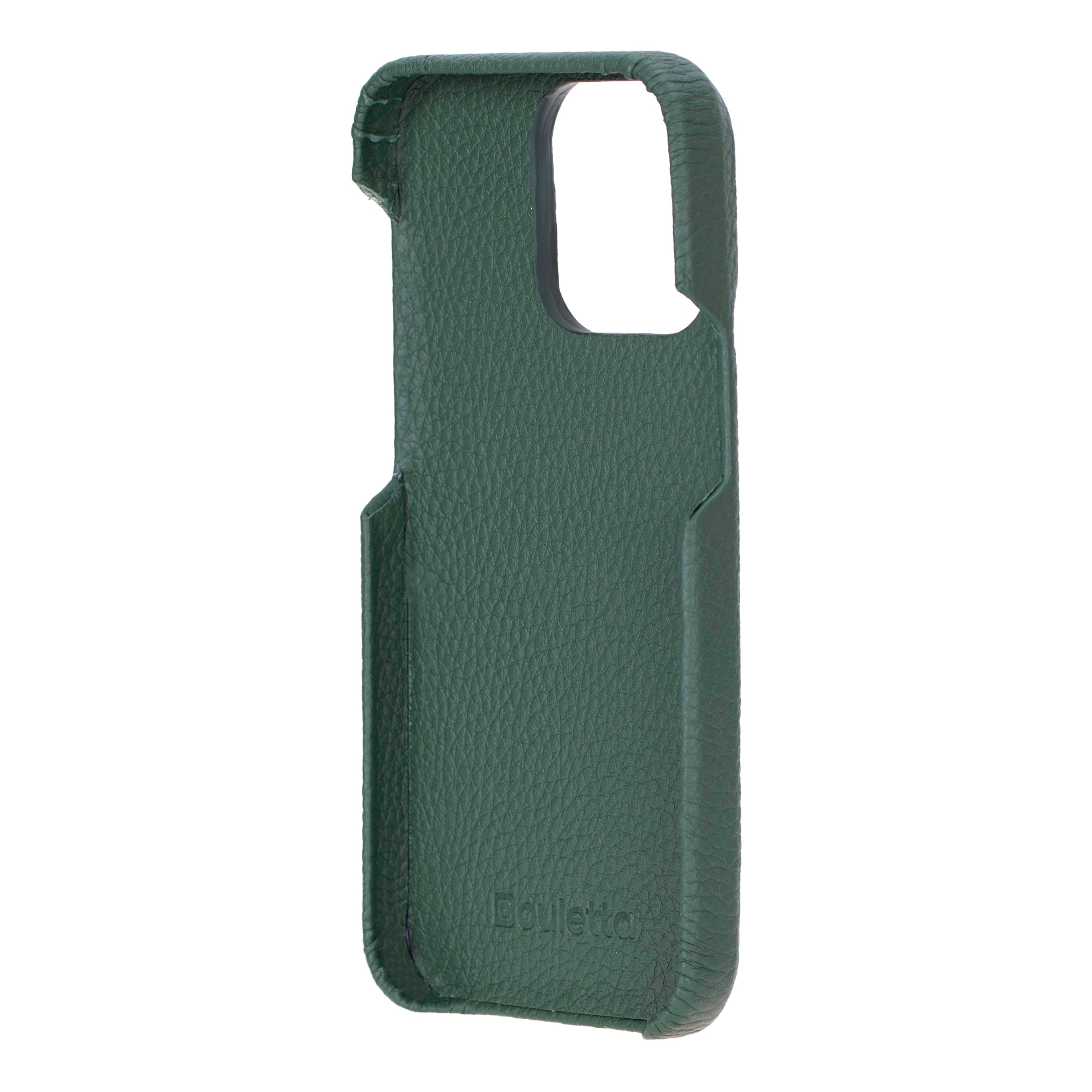 Coque arrière entièrement en cuir véritable à clipser pour iPhone 15 Pro (6,1") F360