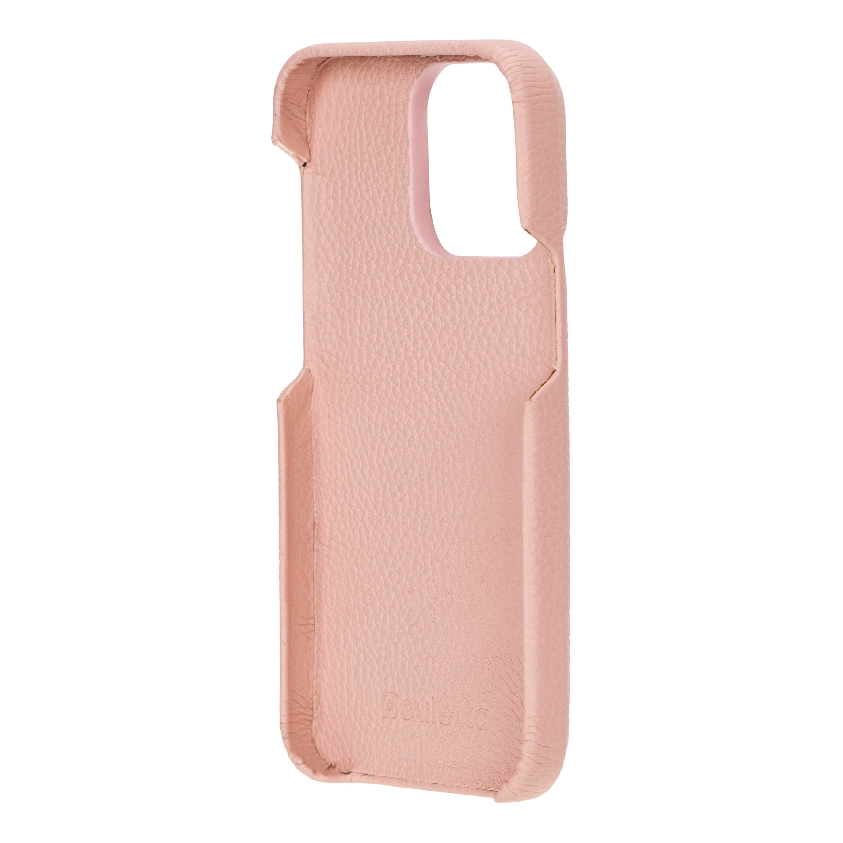 Coque arrière entièrement en cuir véritable à clipser pour iPhone 15 Pro (6,1") F360