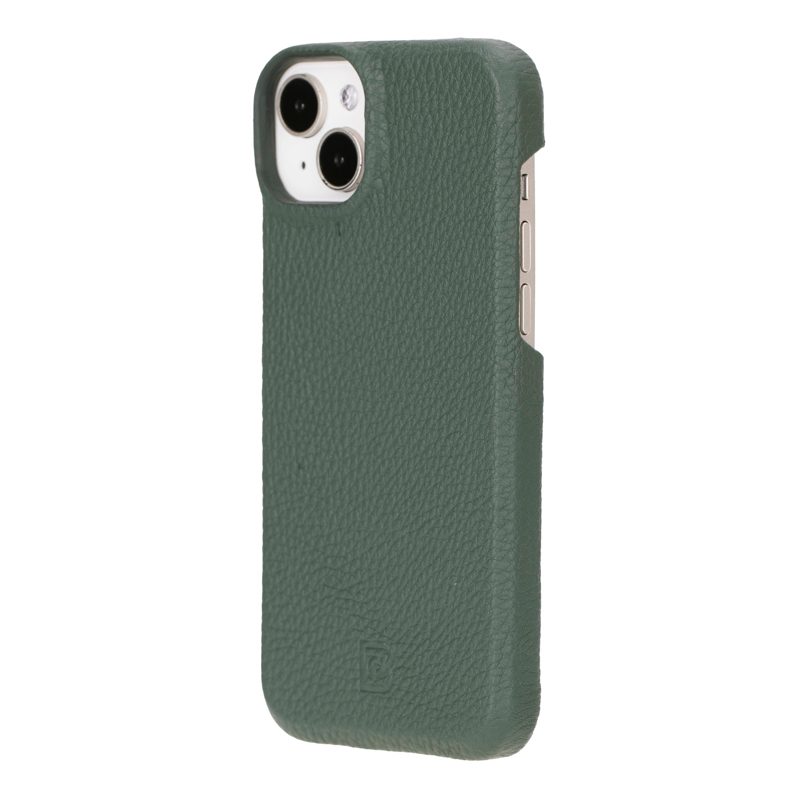 Coque arrière entièrement en cuir véritable à clipser pour iPhone 15 (6,1") F360