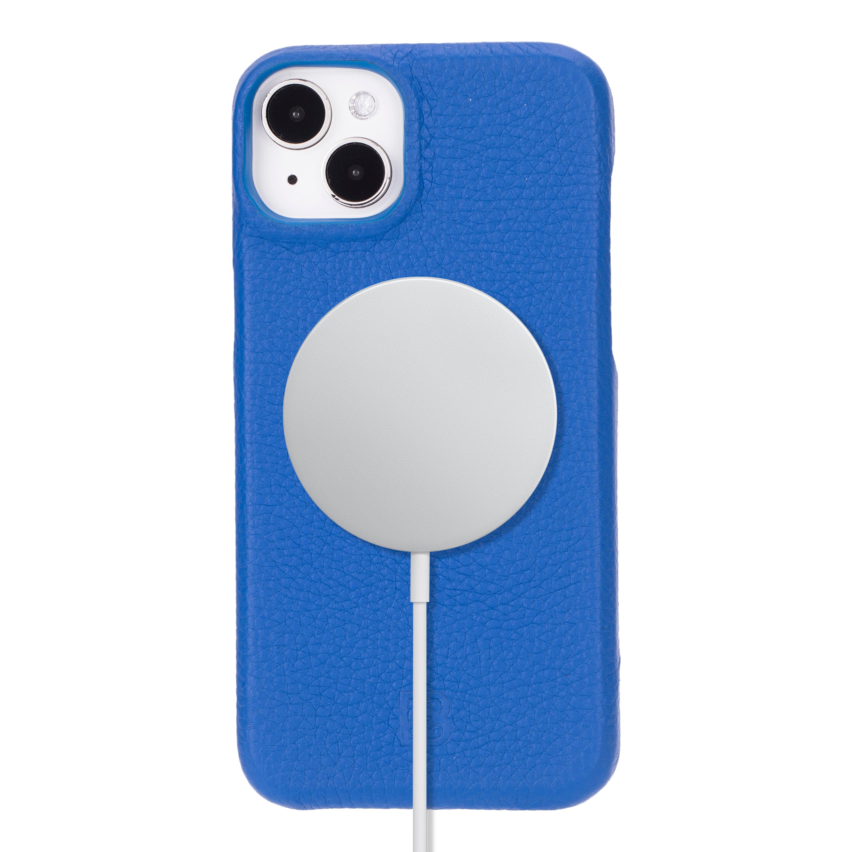 Coque arrière entièrement en cuir véritable à clipser pour iPhone 15 Pro (6,1") F360