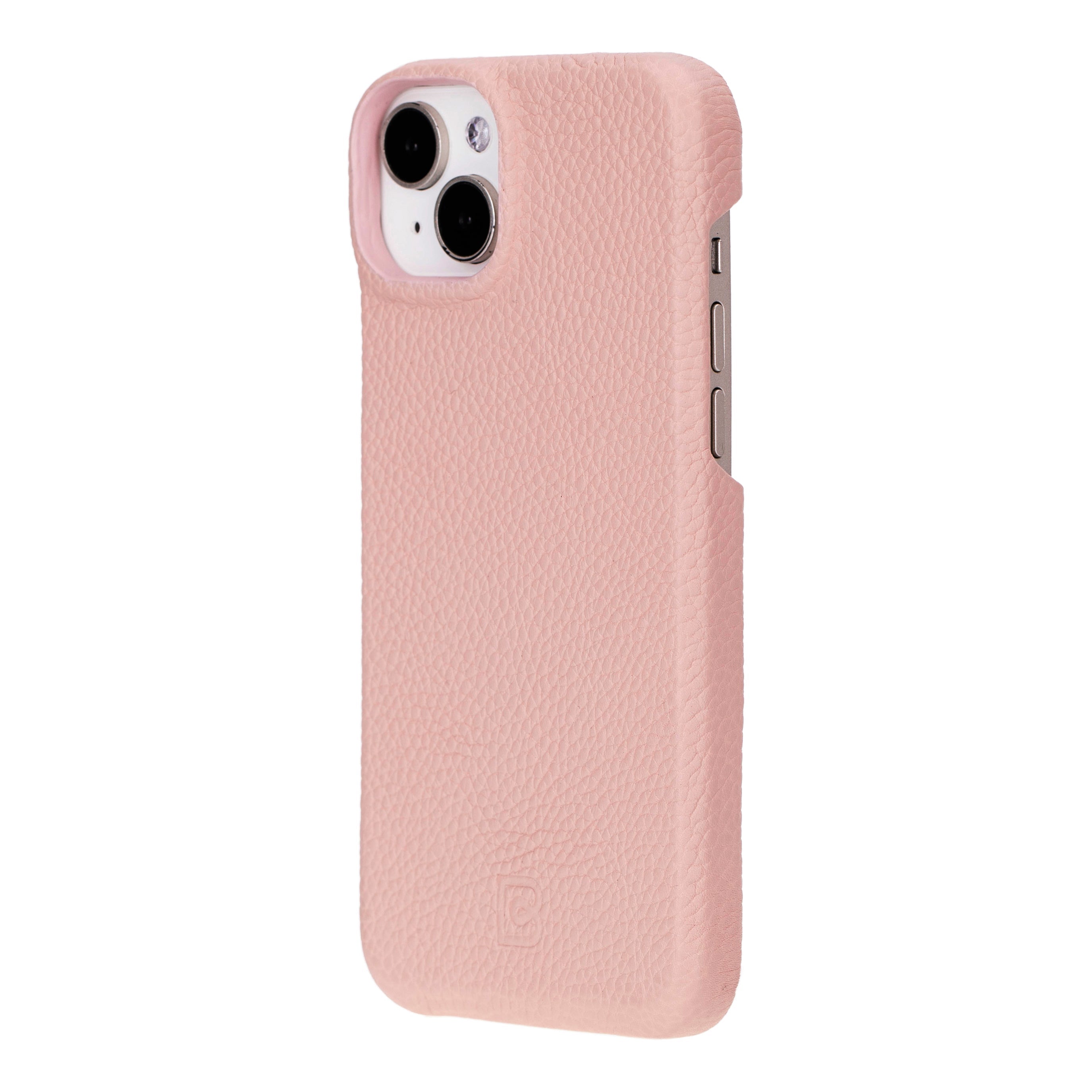 Coque arrière entièrement en cuir véritable à clipser pour iPhone 15 Pro (6,1") F360