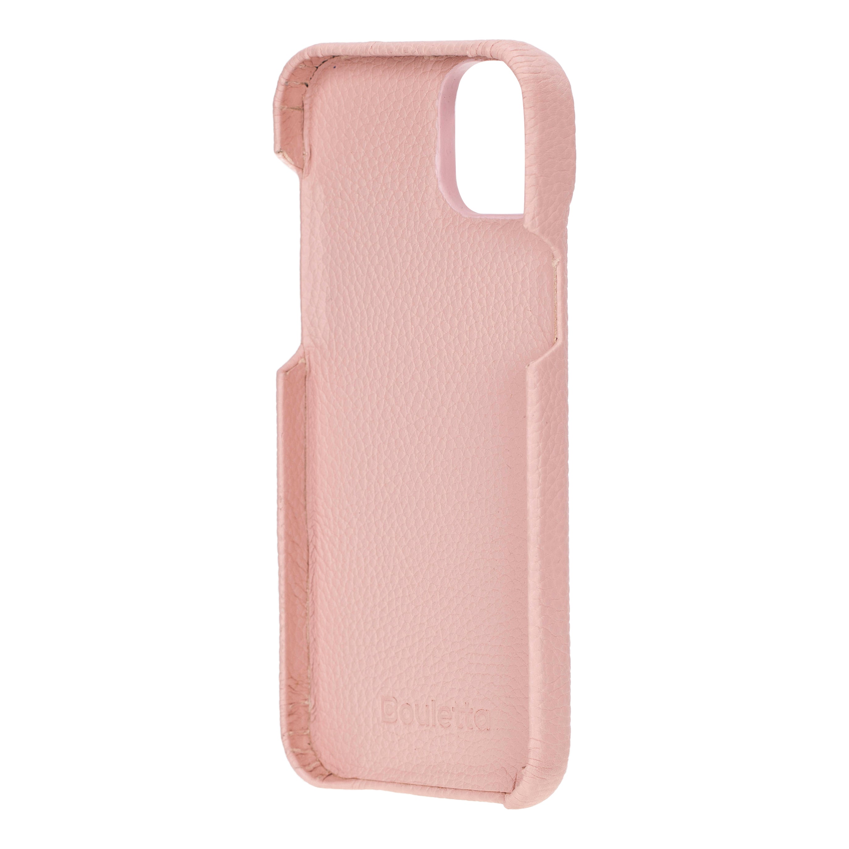Coque arrière entièrement en cuir véritable à clipser pour iPhone 15 Pro (6,1") F360