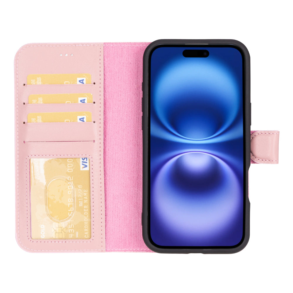 Nebula iPhone 16 (6.1") Genuine Leather Magic Detachable Wallet Case
