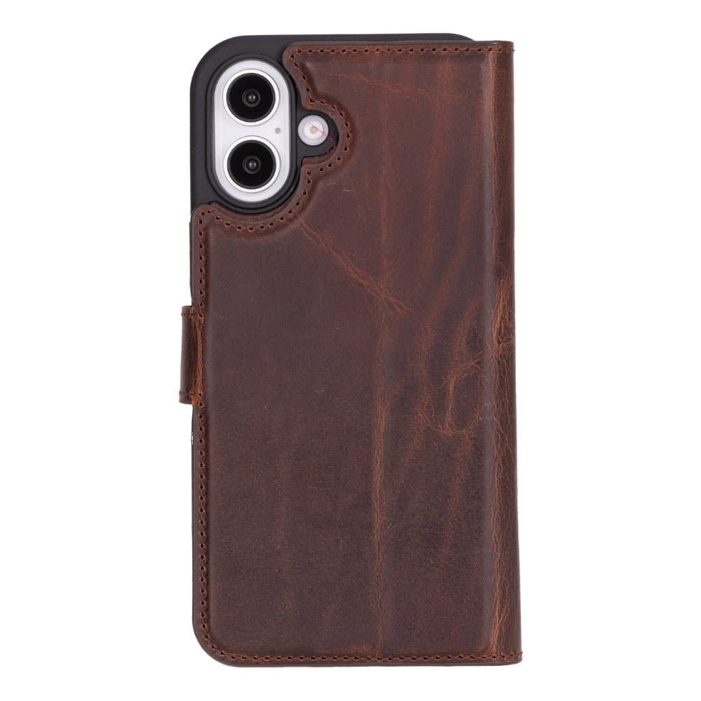 Nebula iPhone 16 (6.1") Genuine Leather Magic Detachable Wallet Case