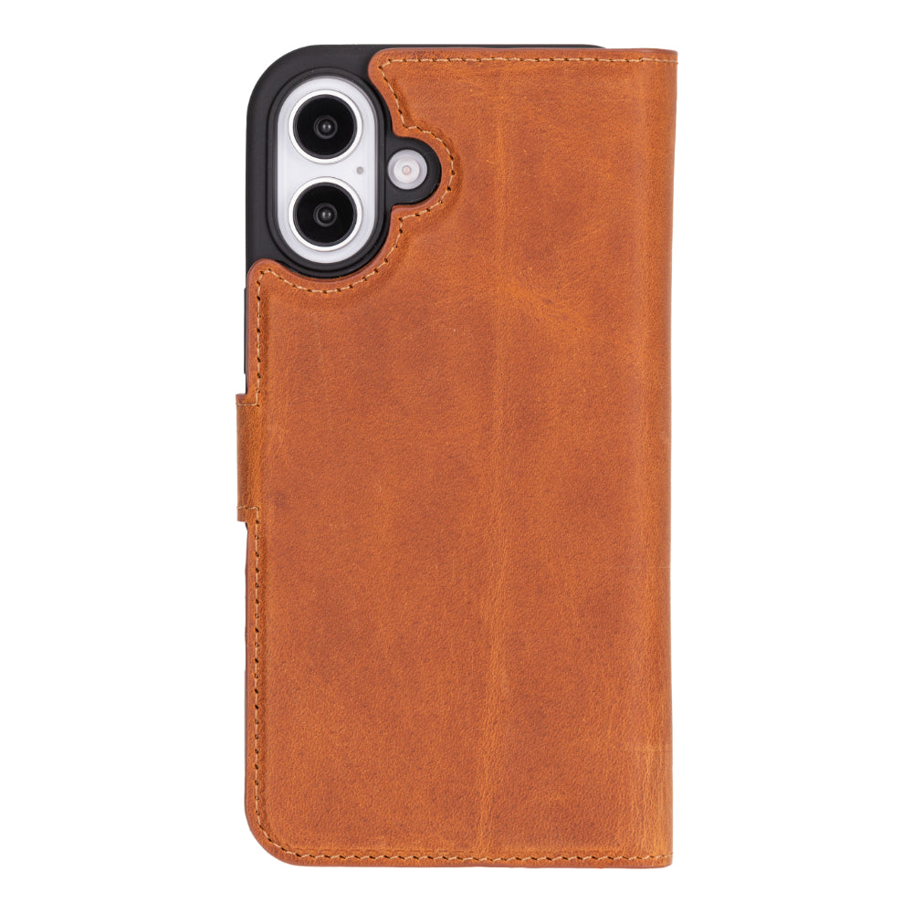 Nebula iPhone 16 (6.1") Genuine Leather Magic Detachable Wallet Case