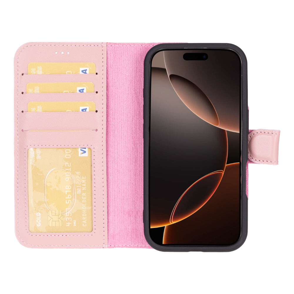Étui portefeuille amovible en cuir pour iPhone 17 Pro Max