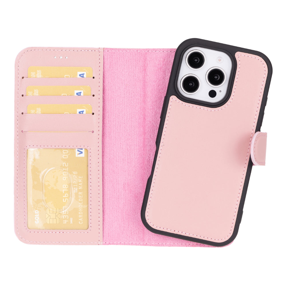 Étui portefeuille amovible en cuir pour iPhone 17 Pro Max