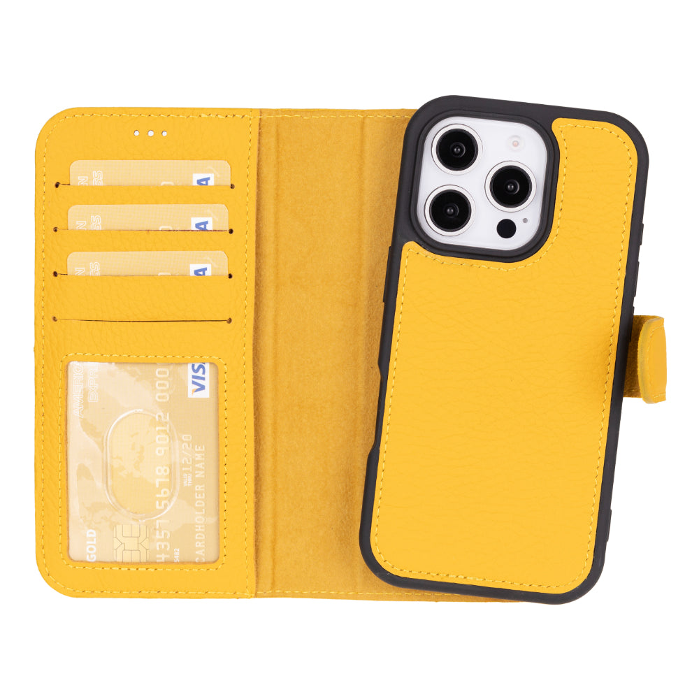 Étui portefeuille amovible en cuir pour iPhone 17 Pro Max