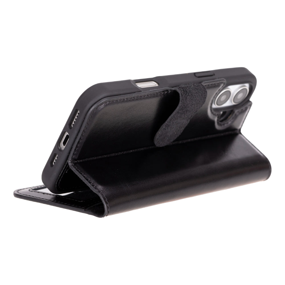 Nebula iPhone 16 (6.1") Genuine Leather Magic Detachable Wallet Case