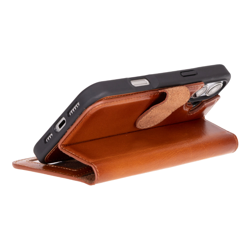 Nebula iPhone 16 (6.1") Genuine Leather Magic Detachable Wallet Case