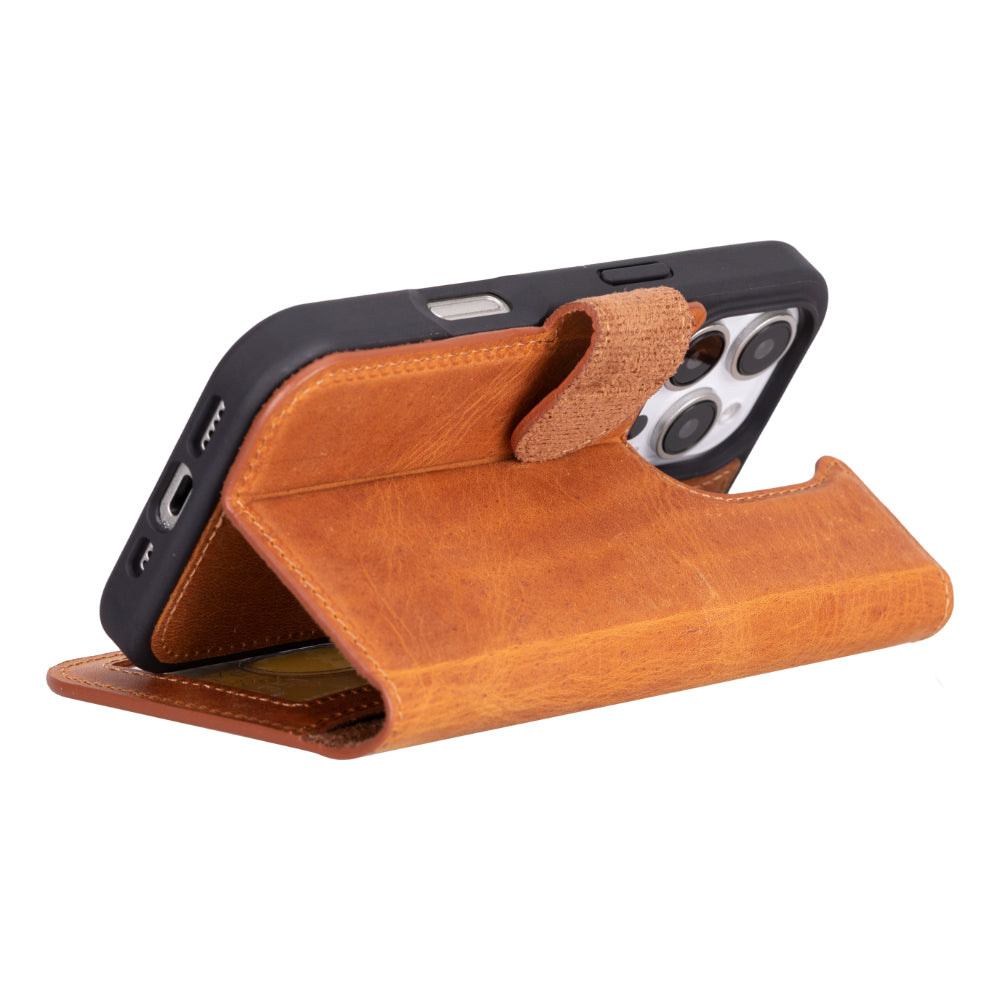 Étui portefeuille amovible en cuir pour iPhone 17 Pro Max
