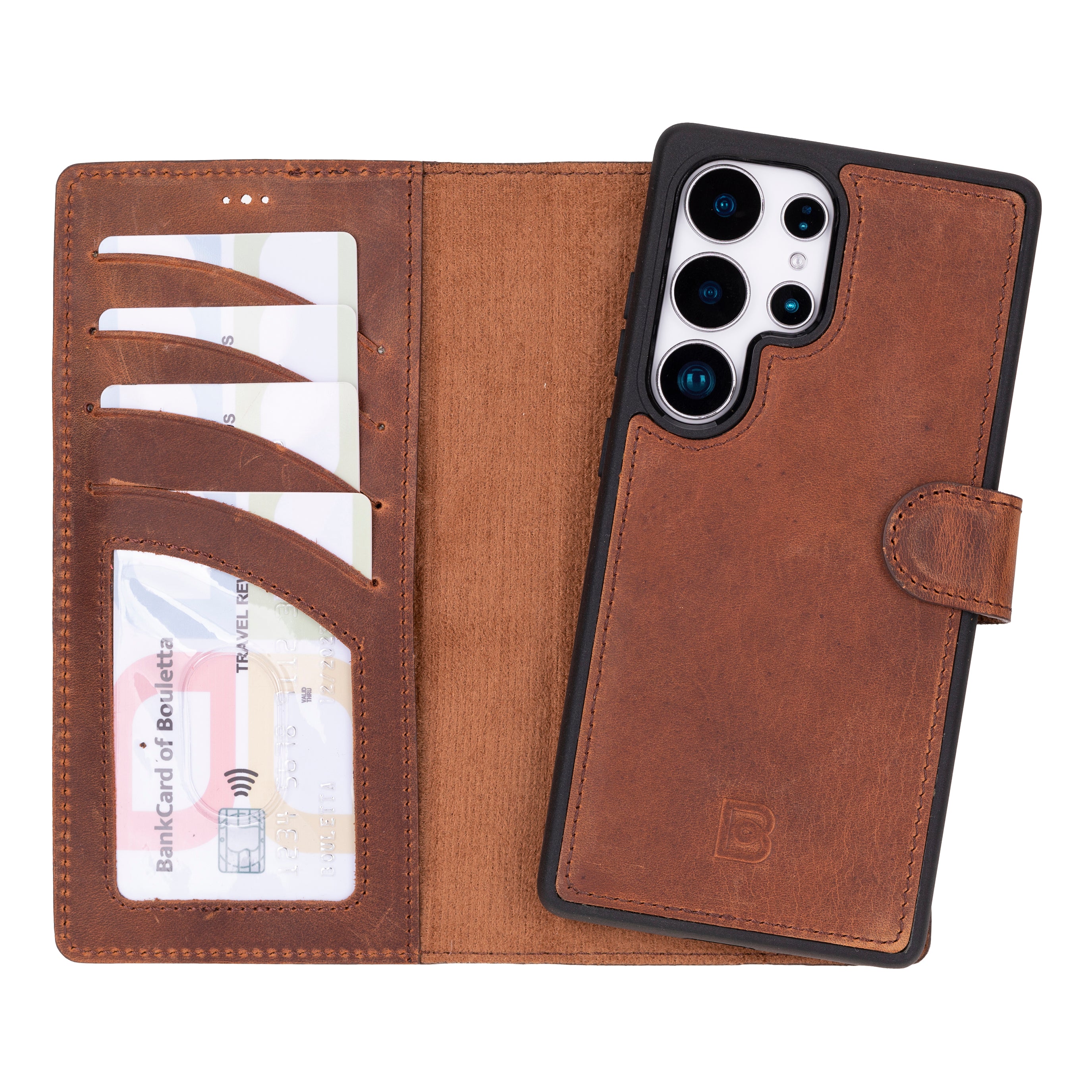 Magic Samsung Galaxy S25 Ultra (6.9") Leather Detachable Wallet Case