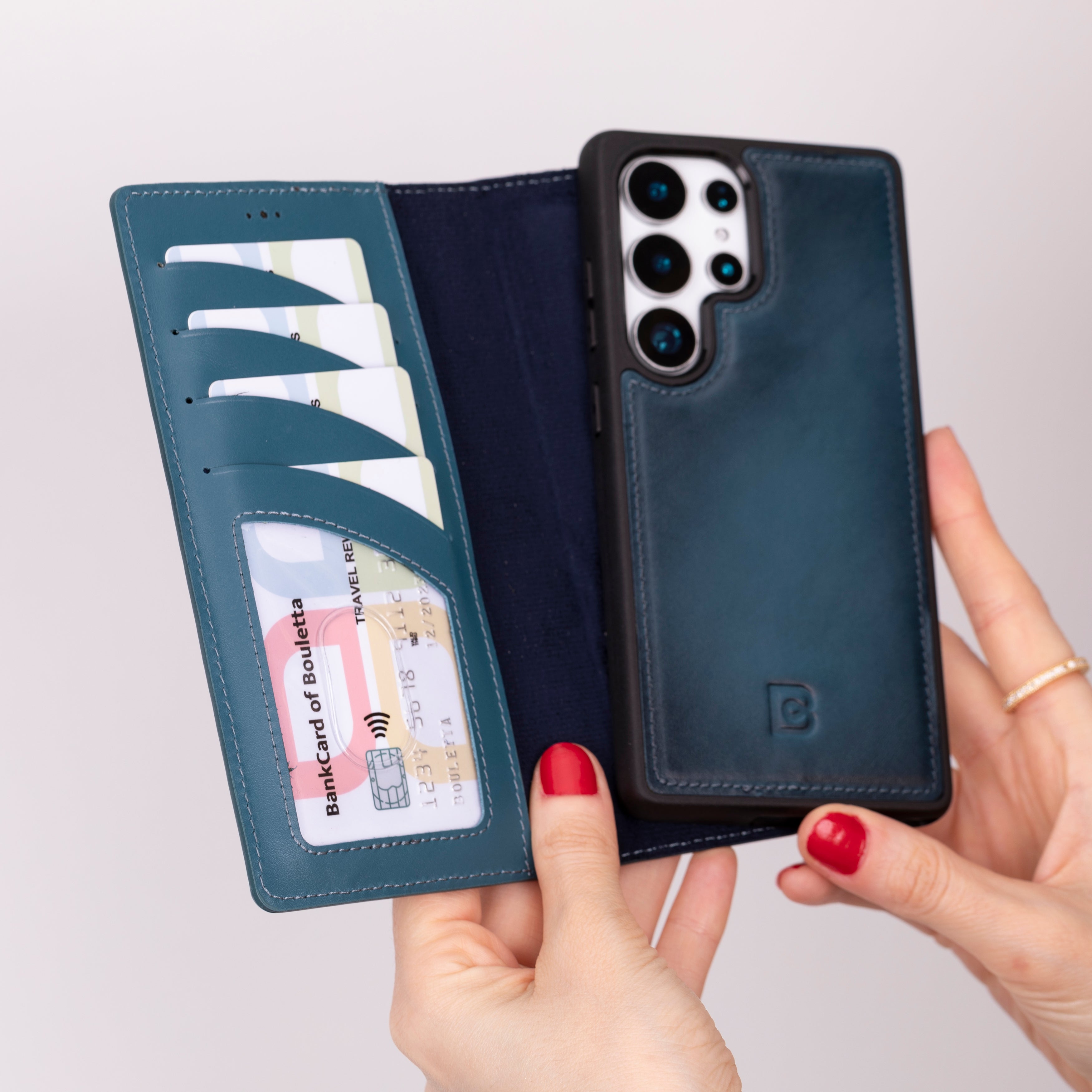 Magic Samsung Galaxy S25 Ultra (6.9") Leather Detachable Wallet Case