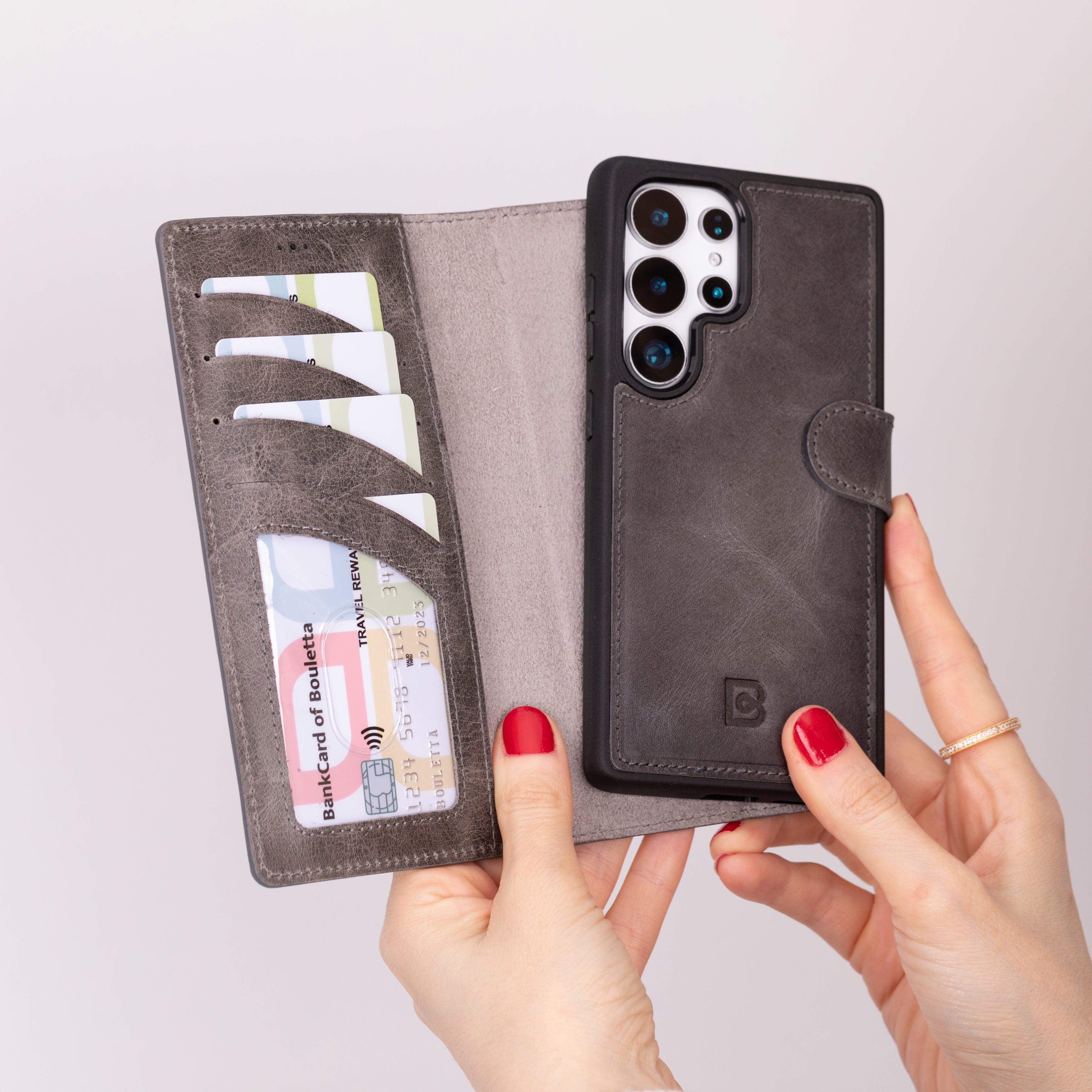 Magic Samsung Galaxy S25 Ultra (6.9") Leather Detachable Wallet Case