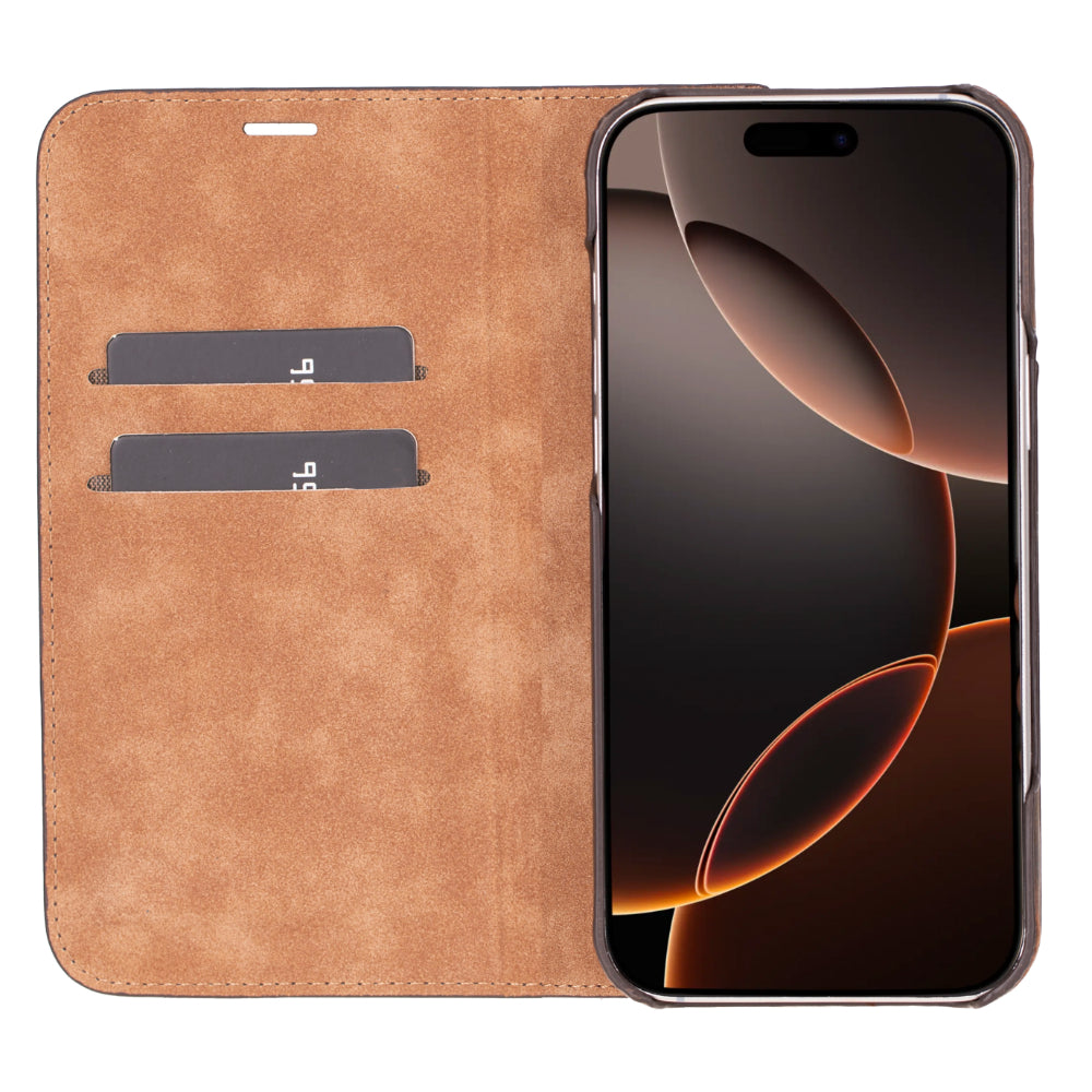 Sonat iPhone 16 Pro Max (6.9") Leather Folio Wallet Case
