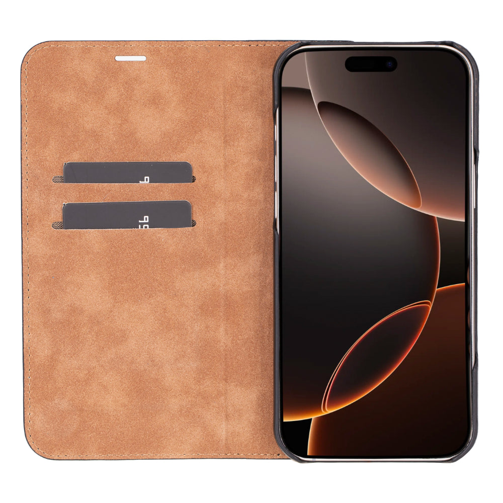Sonat iPhone 16 Pro Max (6.9") Leather Folio Wallet Case