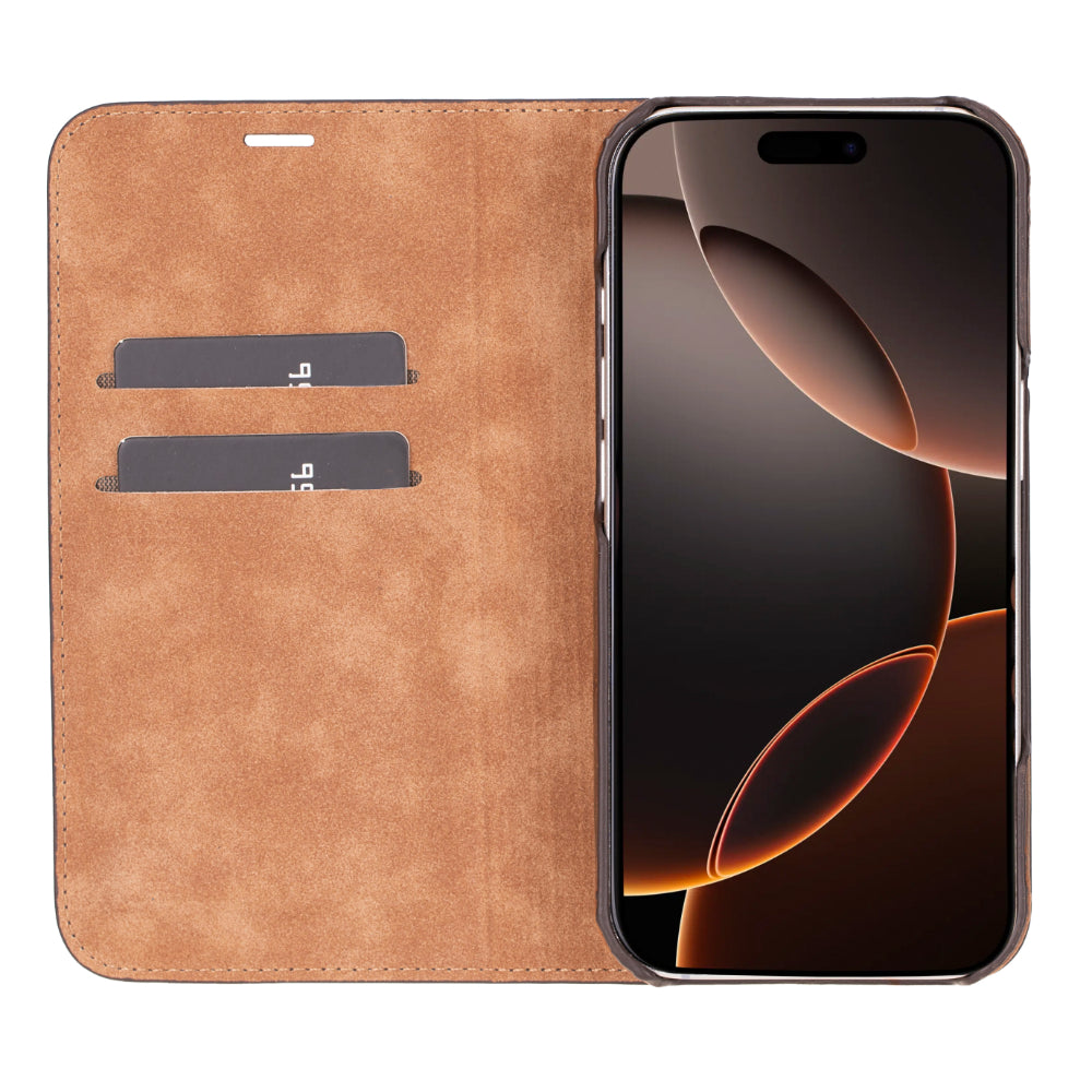 Étui portefeuille en cuir Sonat pour iPhone 16 Pro (6,3")
