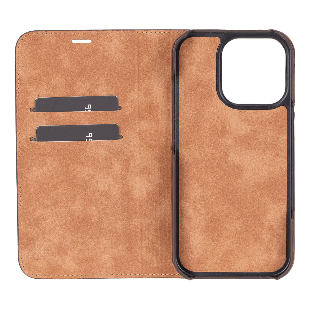 Sonat iPhone 16 Pro (6.3") Leder Folio Wallet Case