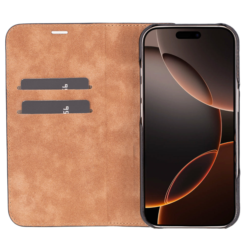 Étui portefeuille en cuir Sonat pour iPhone 16 Pro (6,3")