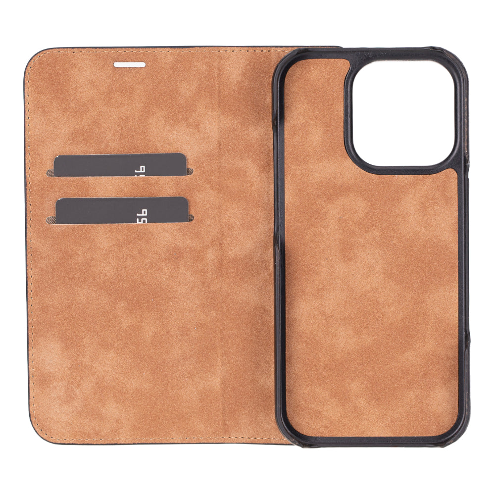 Sonat iPhone 16 Pro (6.3") Leder Folio Wallet Case