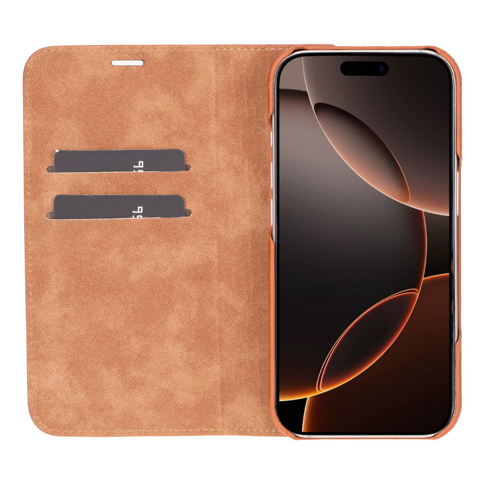 Étui portefeuille en cuir Sonat pour iPhone 16 Pro (6,3")