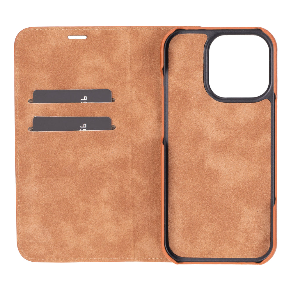 Sonat iPhone 16 Pro (6.3") Leder Folio Wallet Case