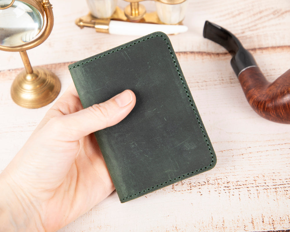 Porte-cartes en cuir Enrico