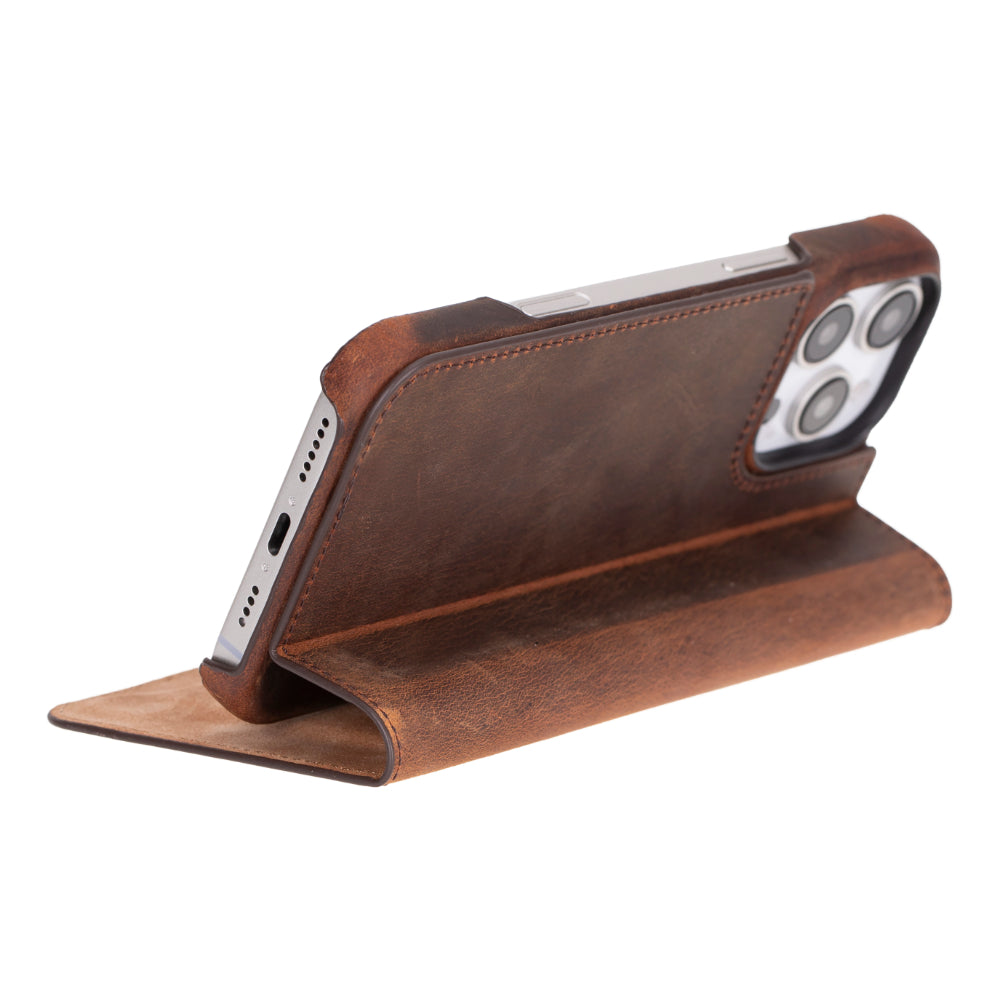 Étui portefeuille en cuir Sonat pour iPhone 16 Pro (6,3")