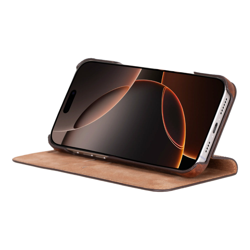 Étui portefeuille en cuir Sonat pour iPhone 16 Pro (6,3")