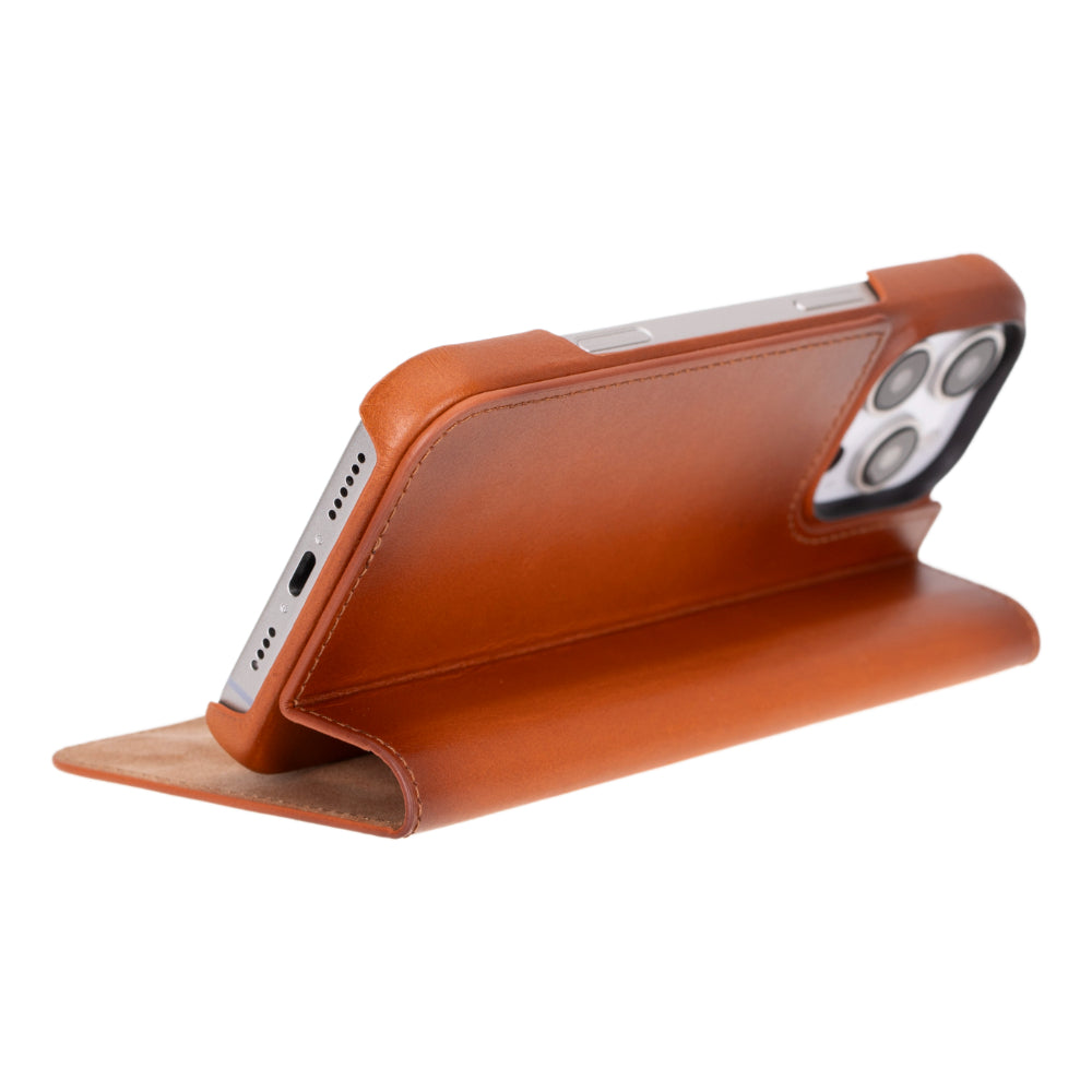 Étui portefeuille en cuir Sonat pour iPhone 16 Pro (6,3")