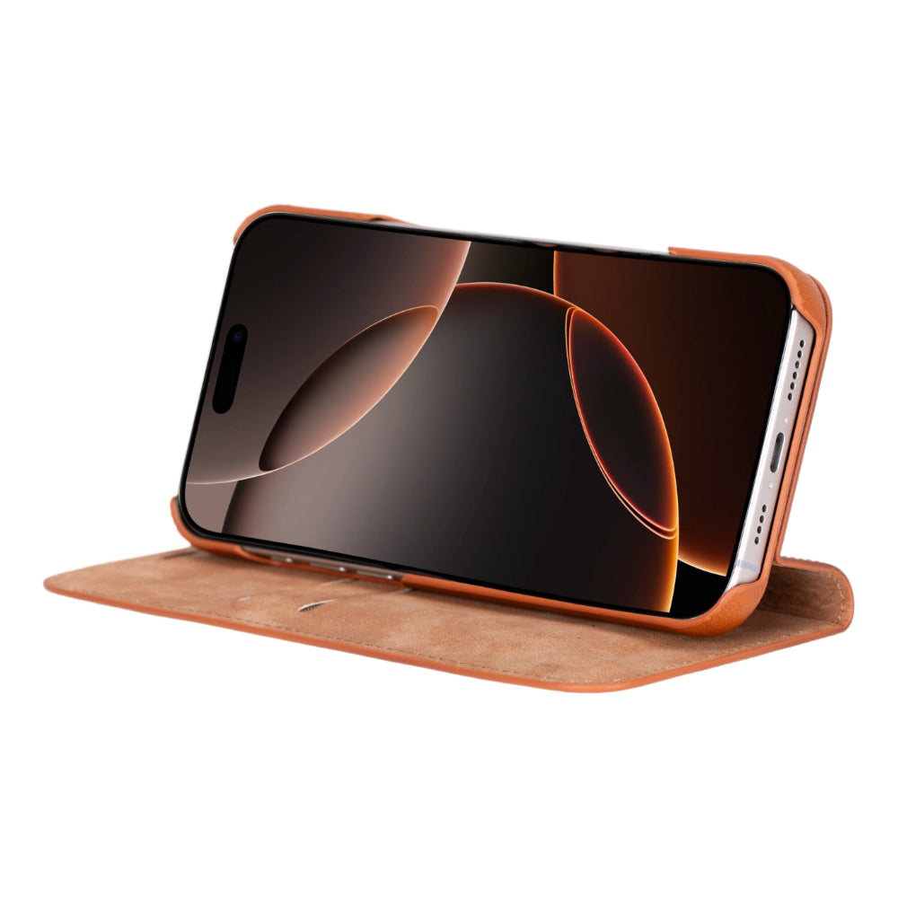 Étui portefeuille en cuir Sonat pour iPhone 16 Pro (6,3")