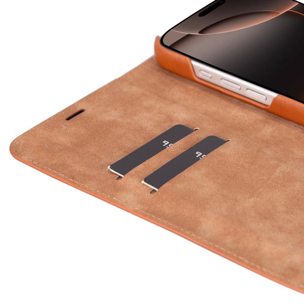 Étui portefeuille en cuir Sonat pour iPhone 16 Pro (6,3")
