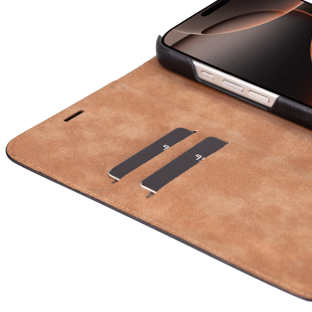 Sonat iPhone 16 Pro Max (6.9") Leather Folio Wallet Case