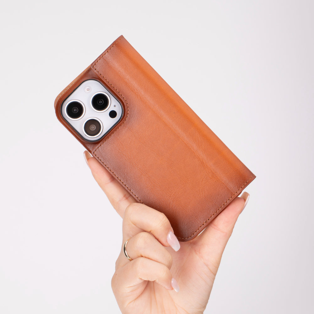 Sonat iPhone 16 Pro (6.3") Leder Folio Wallet Case