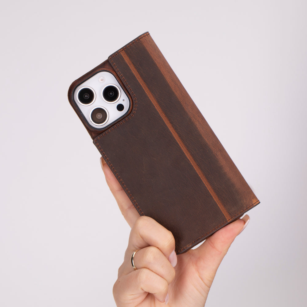 Sonat iPhone 16 Pro (6.3") Leder Folio Wallet Case