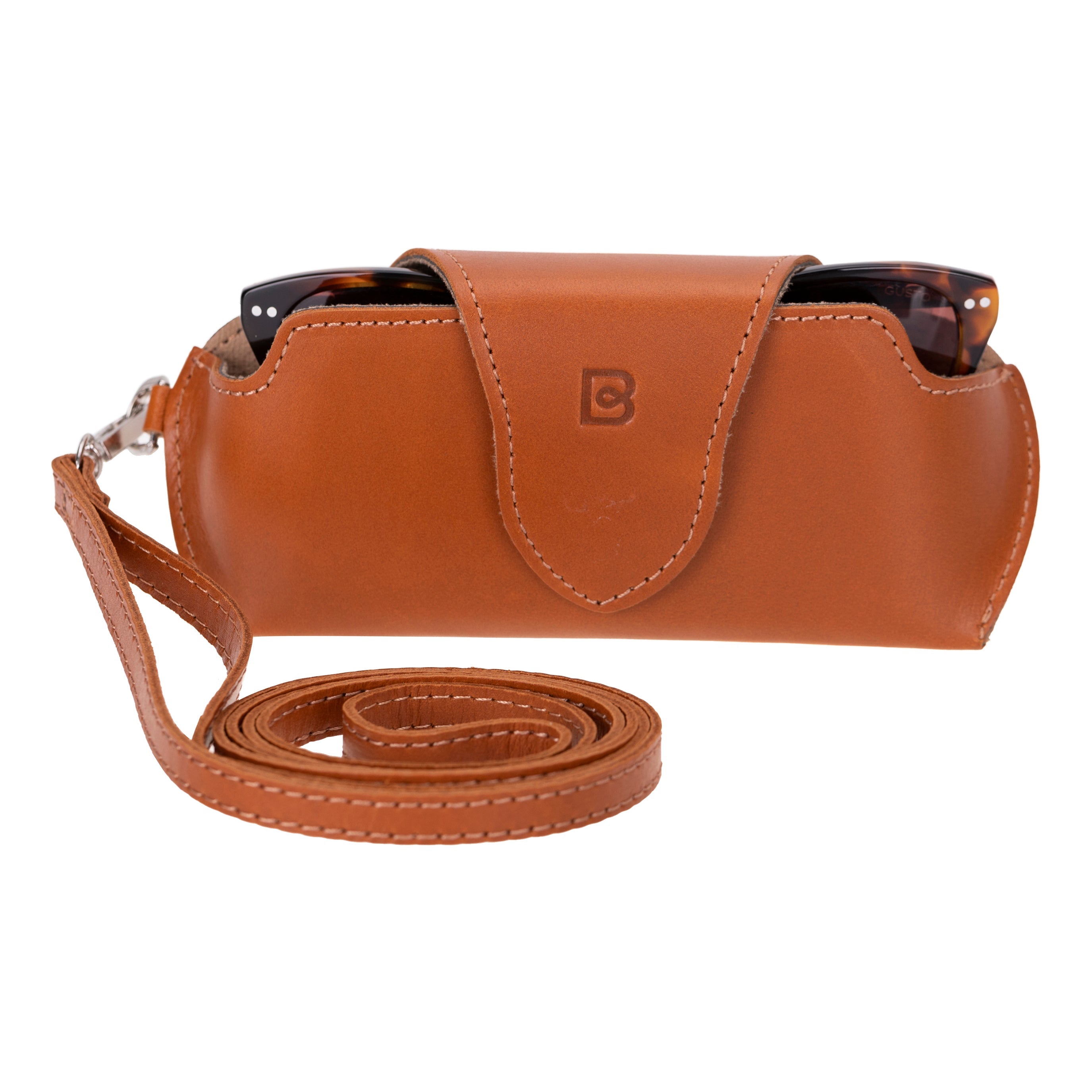 Riviera Brillenetui aus echtem Leder