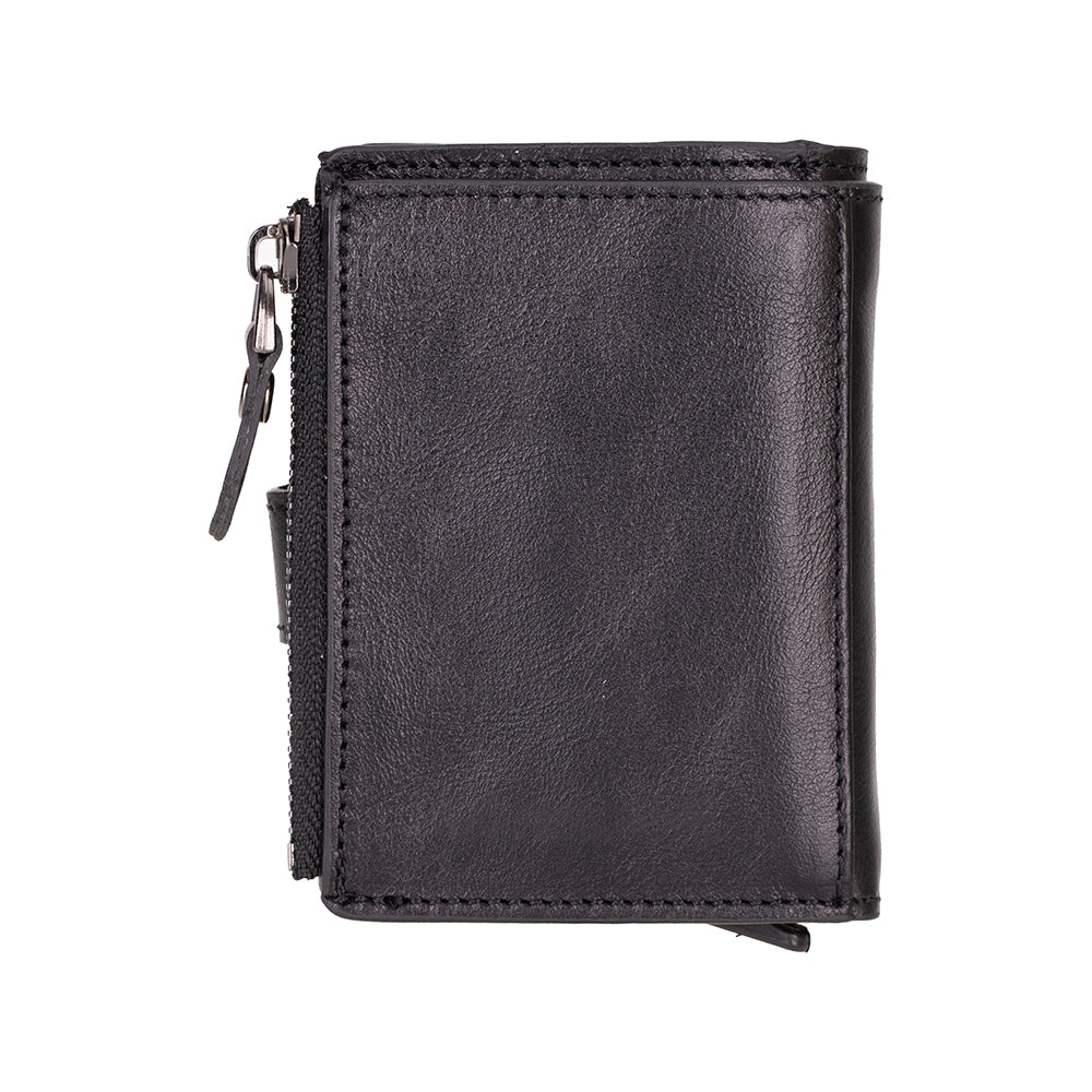 Lumora Genuine Leather Pop-up Card Holder