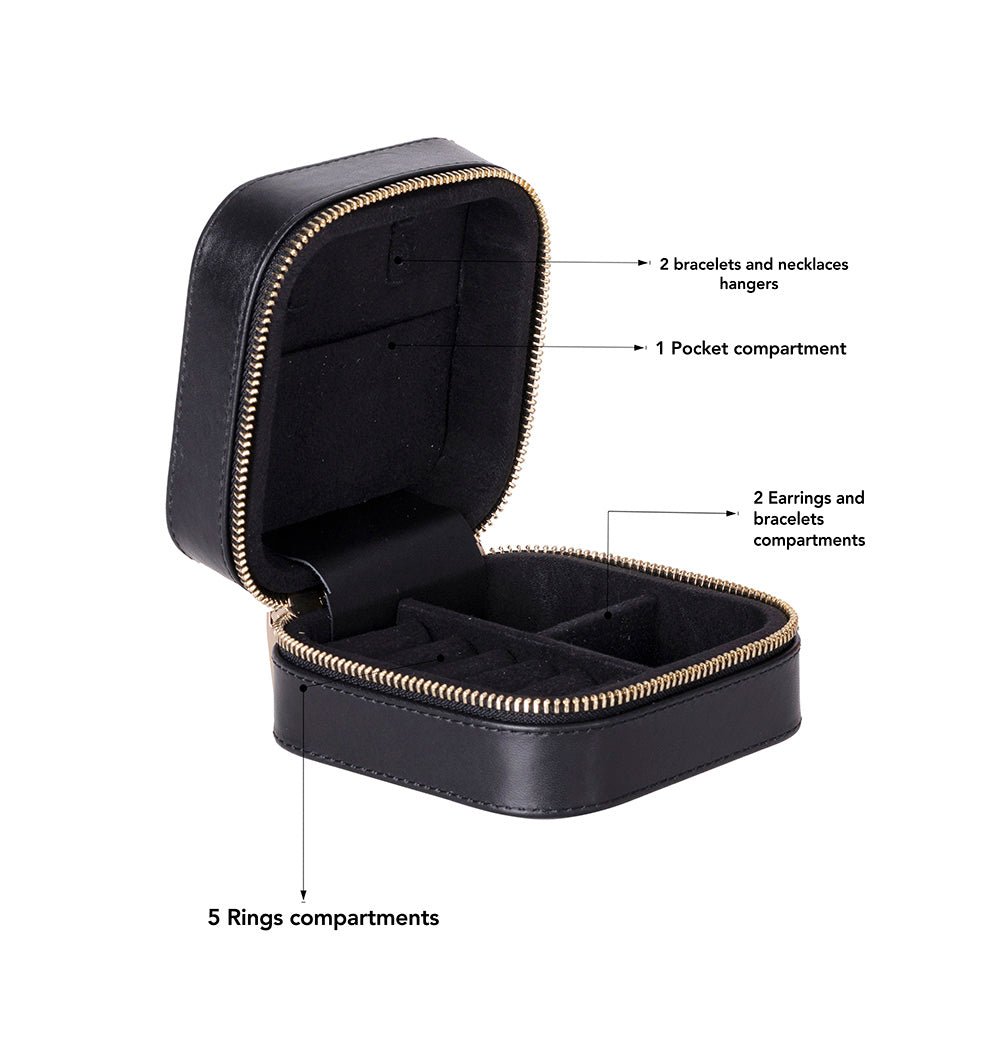 Mystery Box, Luxurious Advent Surprise, 12 surprise pieces of 925 Sterling Silver jewelry - Genuine Leather Jewelry Box - Bouletta