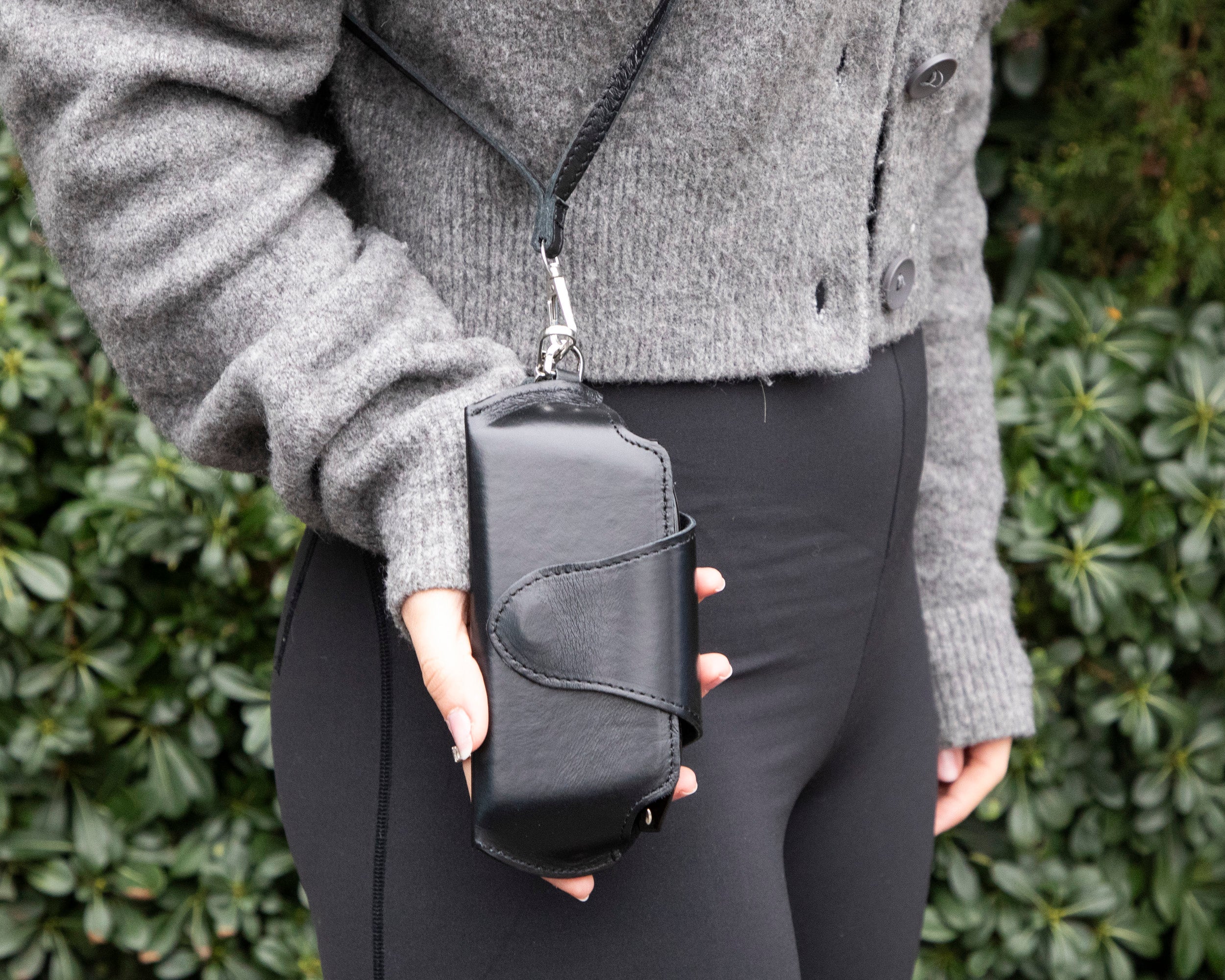 Riviera Brillenetui aus echtem Leder