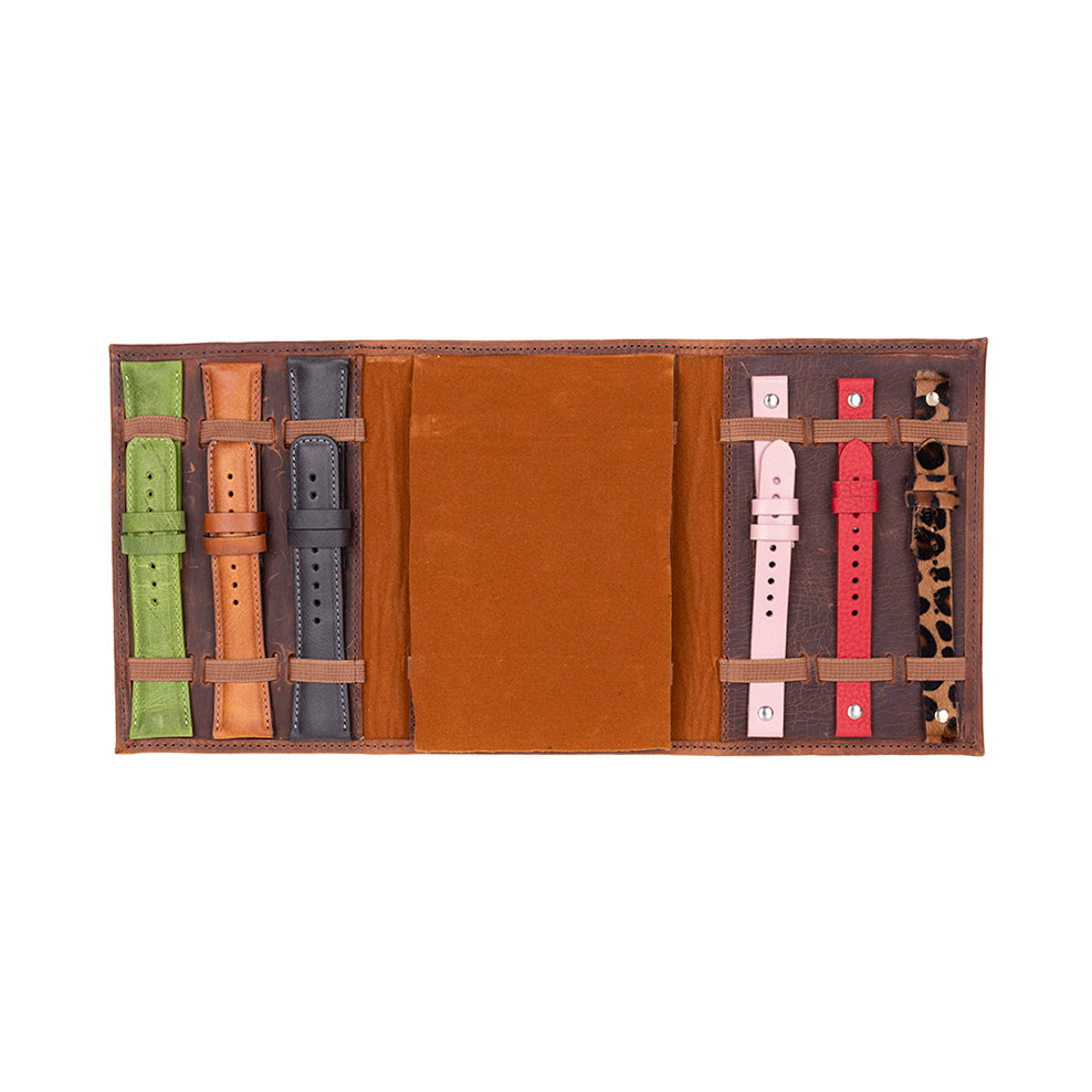 Triple Watch Band Genuine Leather Organizer