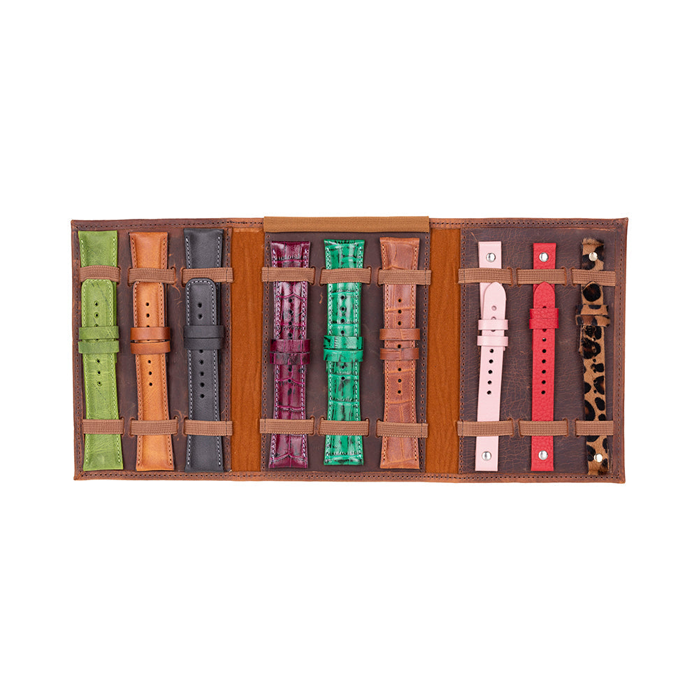 Triple Watch Band Genuine Leather Organizer