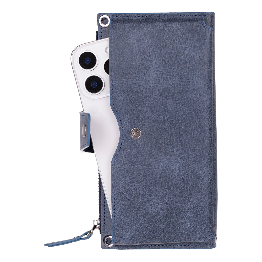 Lozan Strap Genuine Leather Crossbody Wallet