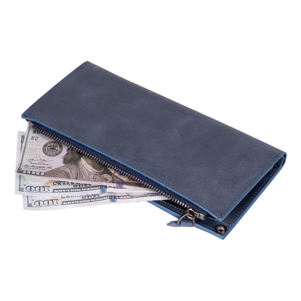 Lozan Strap Genuine Leather Crossbody Wallet