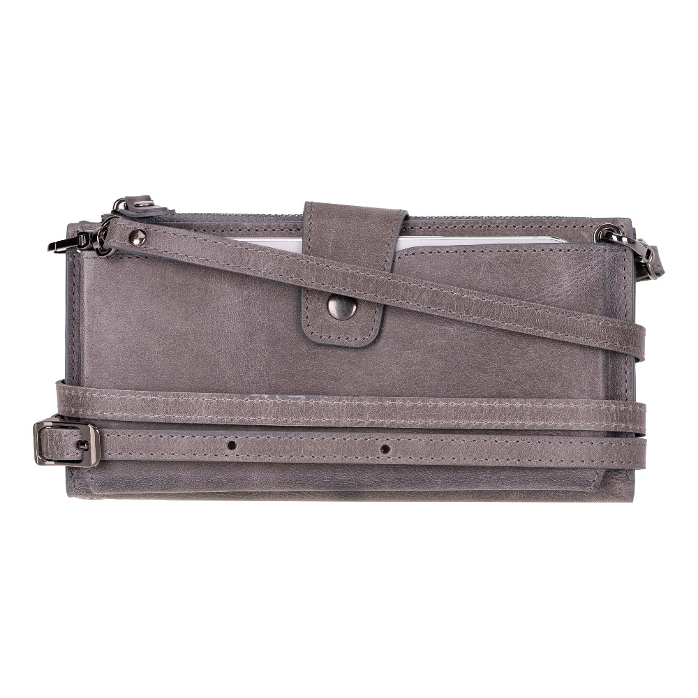 Lozan Strap Genuine Leather Crossbody Wallet