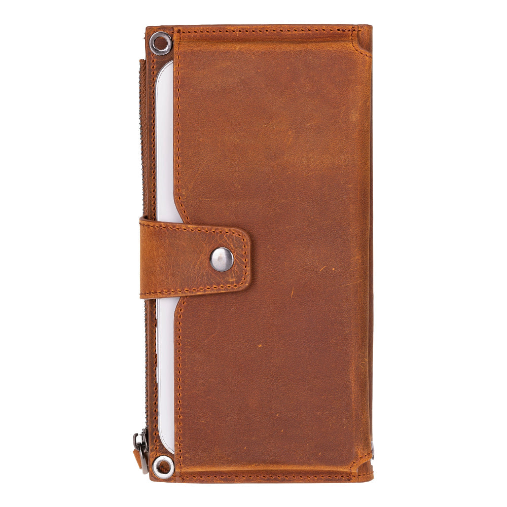 Lozan Strap Genuine Leather Crossbody Wallet
