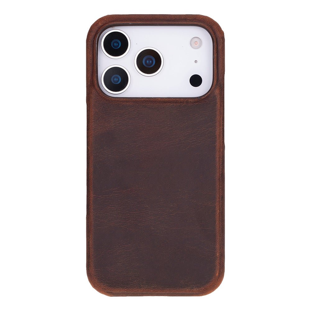 iPhone 17 Pro (6.3") Ultimate Jacket Genuine Leather Case - Apple iPhone 17 pro Genuine Leather Ultimate Jacket Back Cover - Bouletta