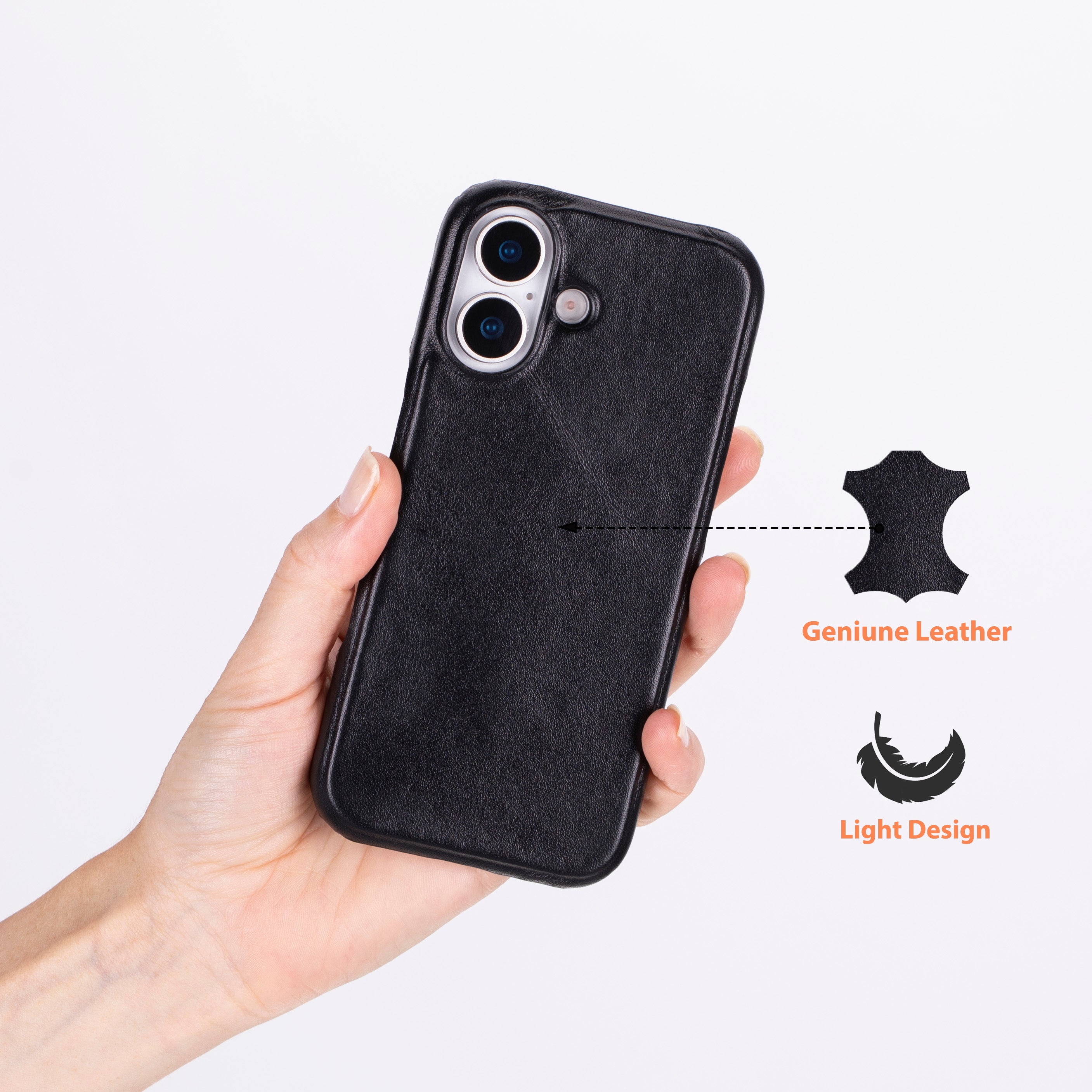 Ultimate Jacket iPhone 17 (6,3") Echtlederhülle