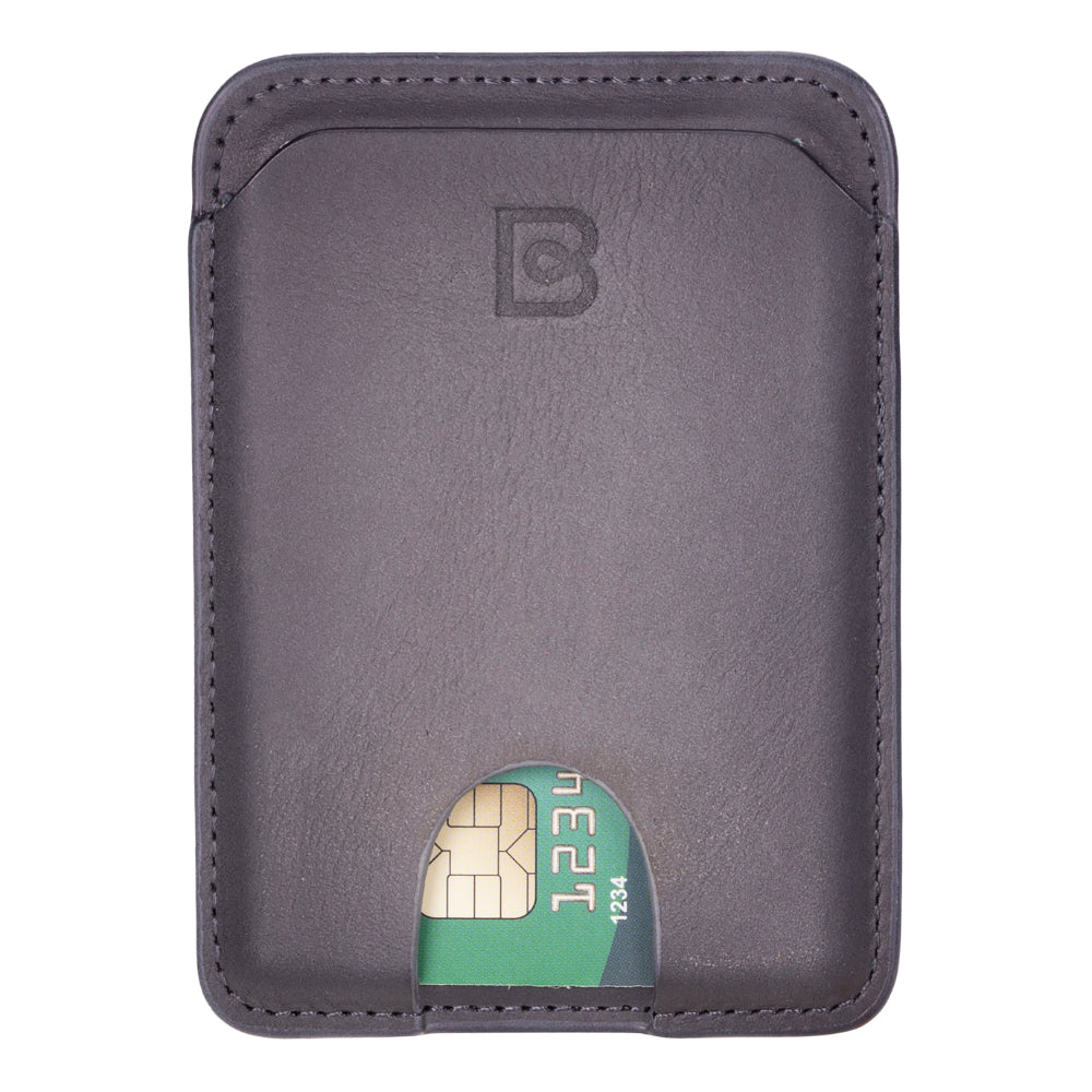 Porte-cartes magnétique Bouletta MagFit en cuir véritable